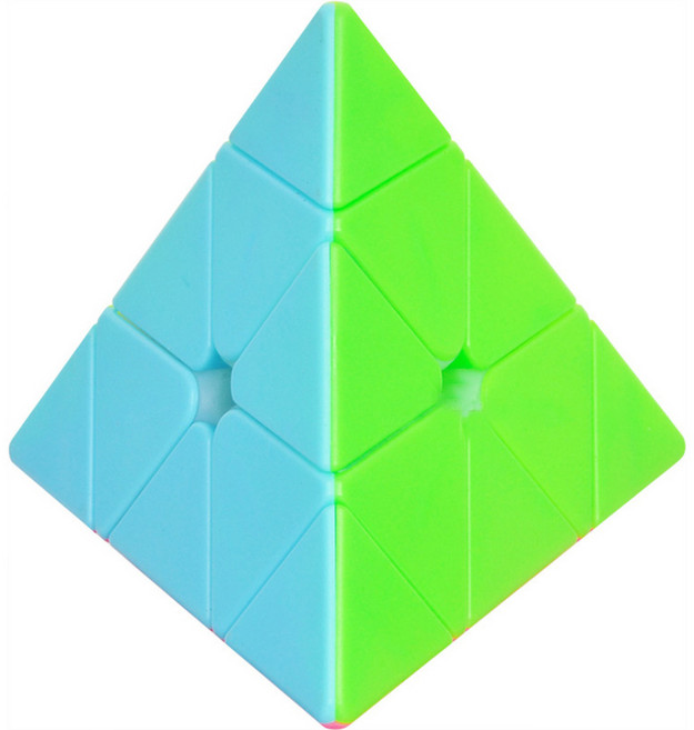 퍼즐사랑 치린 피라밍크스 큐브 YX2702, 혼합 색상, 1개