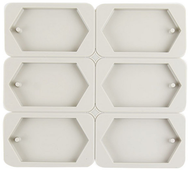 육각 타블렛 6구 실리콘 몰드, 랜덤 발송