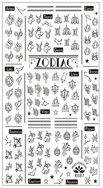 뷰티팝 워터데칼 네일 스티커 F, 2, 1개