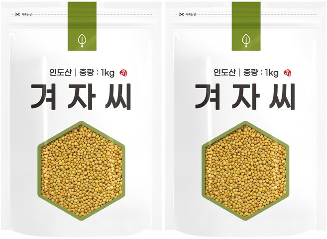 자연초 겨자씨, 1kg, 1개입, 2개