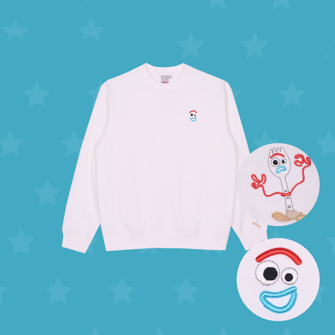 스파오 디즈니 토이스토리 자수 스웨트셔츠 SPMB94TC02