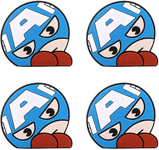 마블 히어로 문콕방지 도어가드, 캡틴아메리카2, 4개