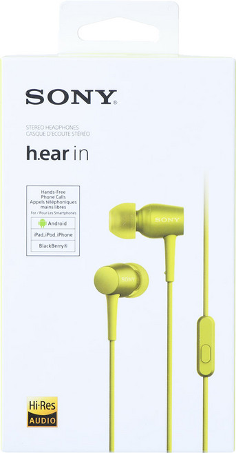 SONY 索尼 入耳式有線耳機, MDR-EX750AP, 石灰黃