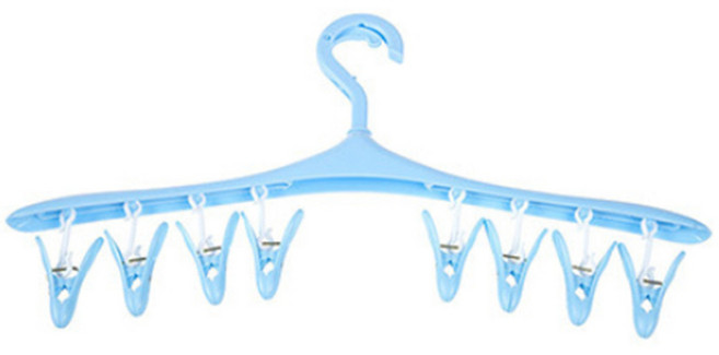 블럭마트 집게형 빨래건조걸이 블루, 4개입, 1개