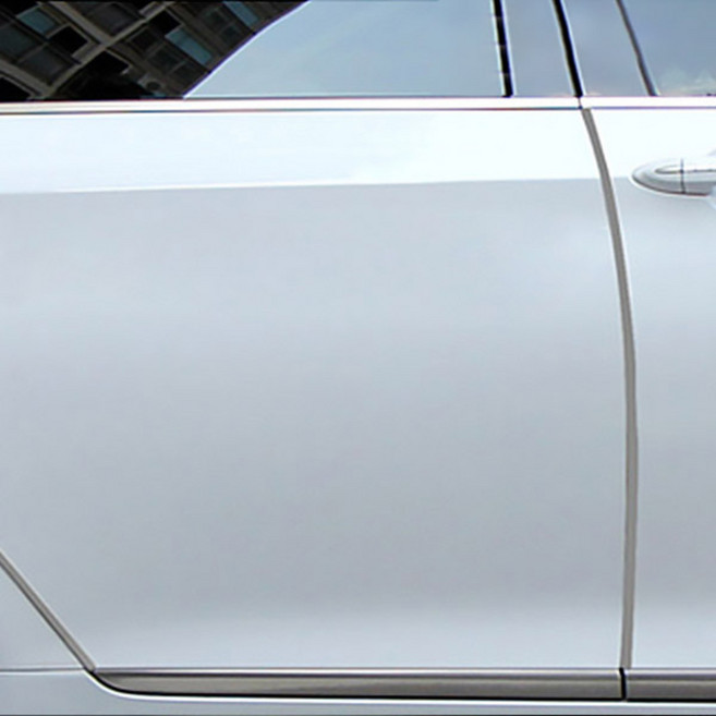 카템 스테인레스 도어 엣지 몰딩 가드 CT009 + 고무 망치, 실버, 1세트