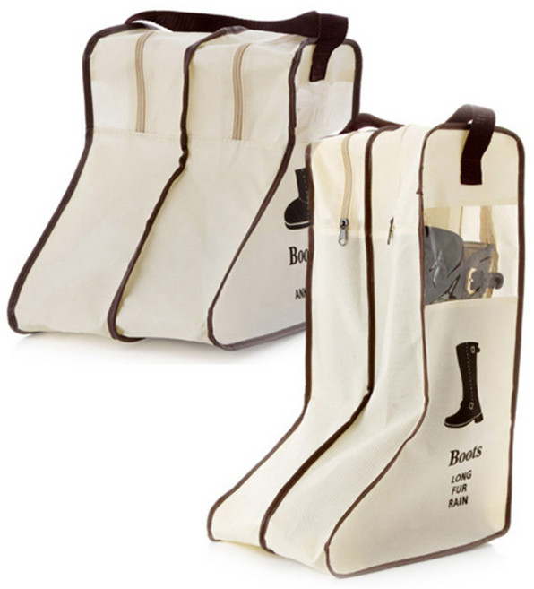마켓감성 부츠 보관가방 베이지 S + L, 1세트, 2개입