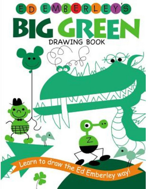 Ed Emberley's Big Green Drawing Book Paperback, LB Kids