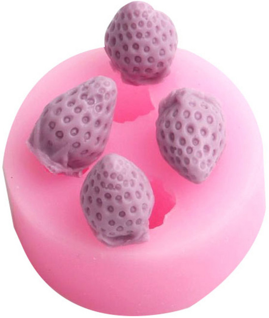 수제몰드 딸기 10mm 4구 2p