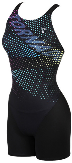 토네이도 여성용 2부 반전신 선수용 수영복 폴라리스 PLR2149