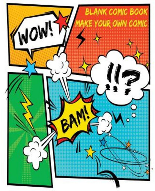 Blank Comic Book Paperback, Createspace Independent Publishing Platform