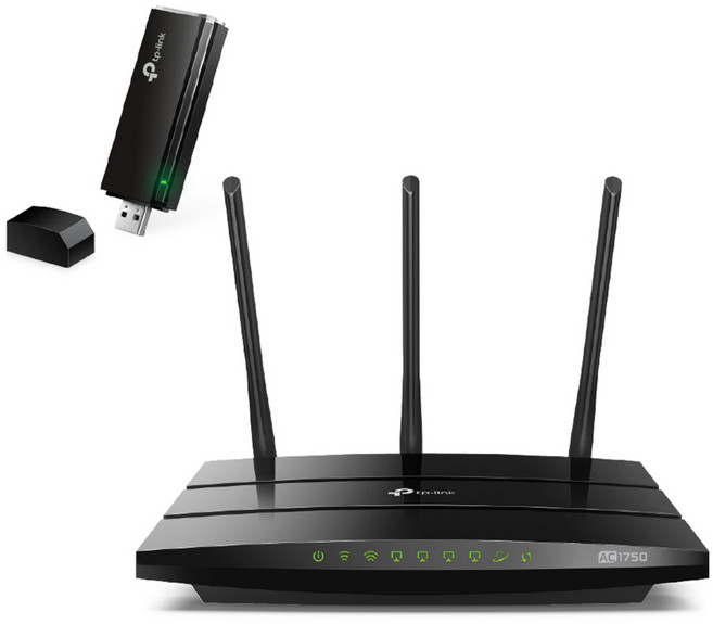 티피링크 ARCHER C7 + 무선랜카드 ARCHER T4U, ARCHER C7, ARCHER T4U, 1개