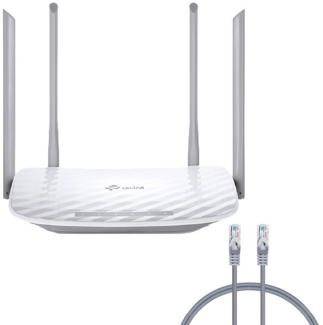 티피링크 공유기 ARCHER C50 + 랜선 CAT5.E 20M, ARCHER C50, CAT5.E 20M(G), 1개