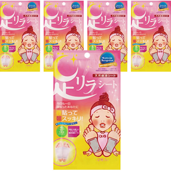 아시리라 풋 수액시트 팩 티탄, 5개, 2개입