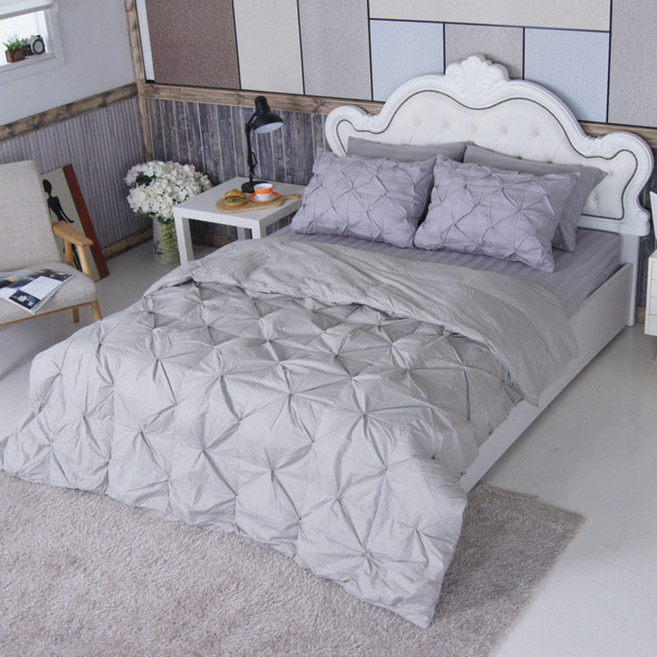 바이데코 핀턱 샤틴 이불커버 세트