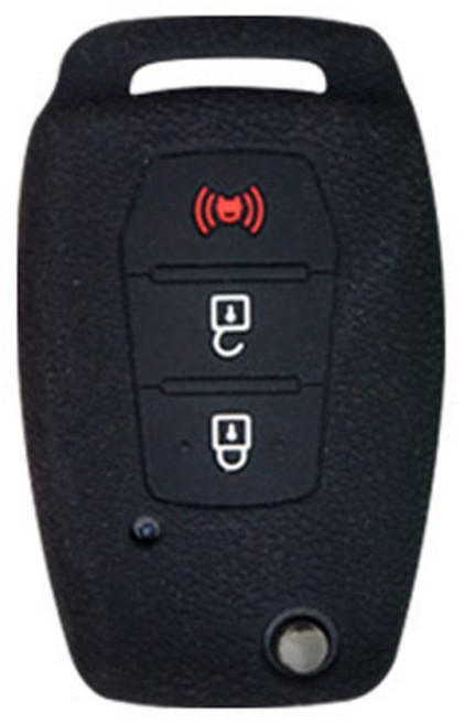 카템 실리콘 스마트키 케이스 J타입, 블랙, CT013