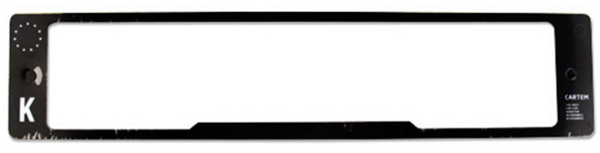 카템 차량용 번호판 가드, 블랙, 1개