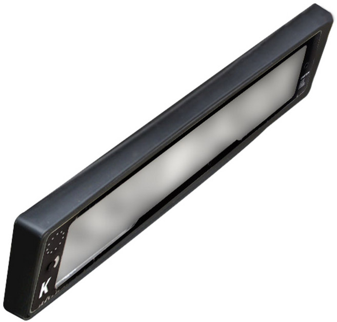 카템 번호판 플레이트 + 유럽형 번호판 가드 블랙, 1세트