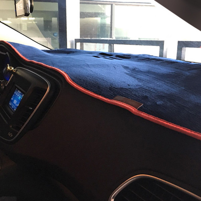 어바인클래스 벨벳 논슬립 대쉬보드커버 현대, 아이오닉(센터 무/충전표시 LED 무), 블루 + 오렌지