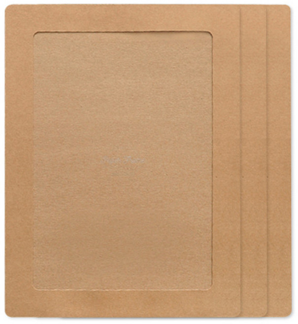 왈가닥스 A4 페이퍼 프레임 플레인 3p, 크라프트, 3개