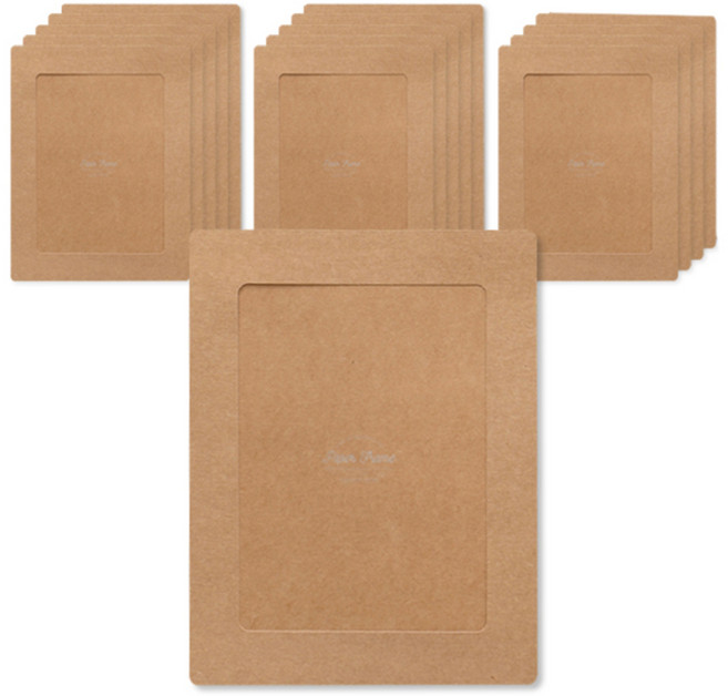 페이퍼프레임 플레인 액자, 크라프트, 15개