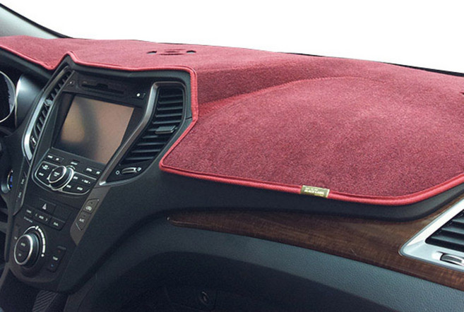 블랙라벨 펠트 라텍스 논슬립 대쉬보드커버 현대, 아반떼HD(상단수납 무), 와인 + 레드
