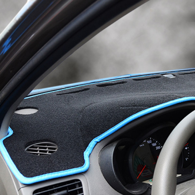 블랙라벨 펠트 라텍스 논슬립 대쉬보드커버 현대, EF소나타, 블랙 + 스카이