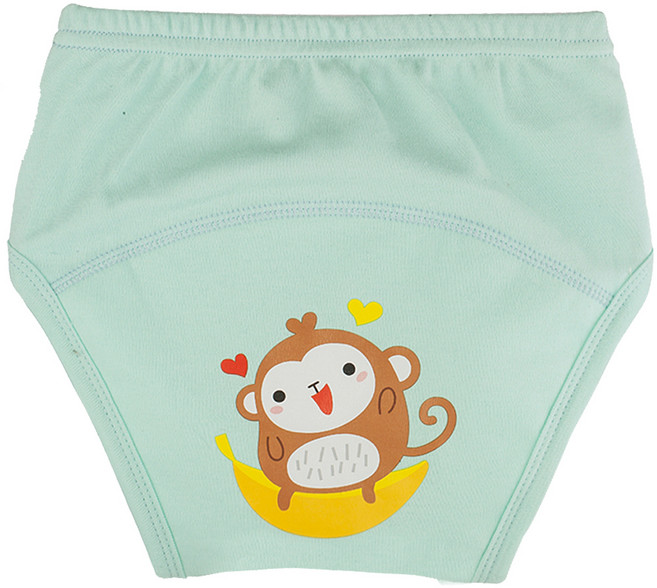 아가짱 유아용 프랜들리 배변훈련팬티, 하늘색(원숭이), 1개