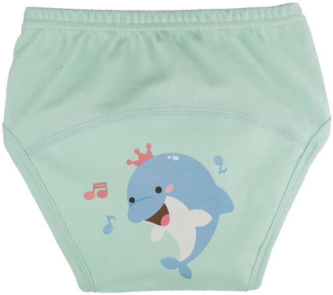 아가짱 유아용 프랜들리 배변훈련팬티, 하늘색(돌고래), 1개