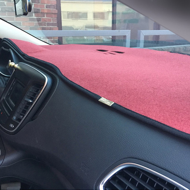 블랙라벨 펠트 라텍스 논슬립 대쉬보드커버 기아, 올뉴K7 2016년~ (센터 무/HUD 유), 와인 + 블랙