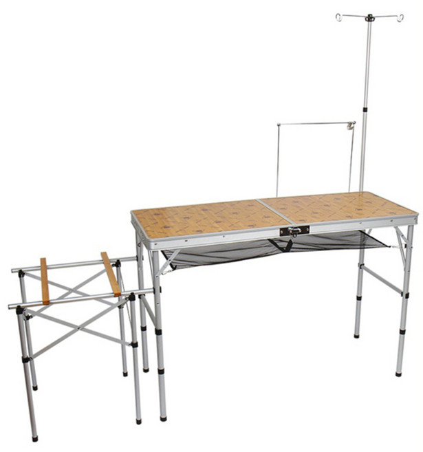 카즈미 쉐프 키친 캠핑 테이블, 브라운