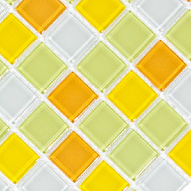 모어크리스탈 유리타일, MC806 레몬라이트 믹스, 2개입