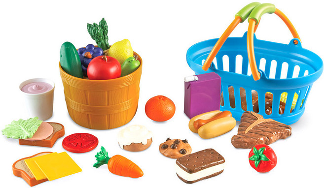 러닝리소스 음식바구니종합 소꿉놀이 LER9725 32p, 혼합 색상, 1개