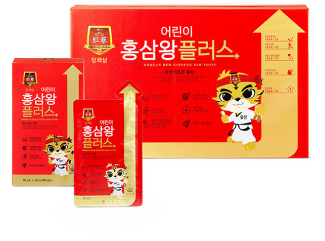 장쾌삼 어린이 홍삼왕 플러스 건강기능식품, 300ml, 3개