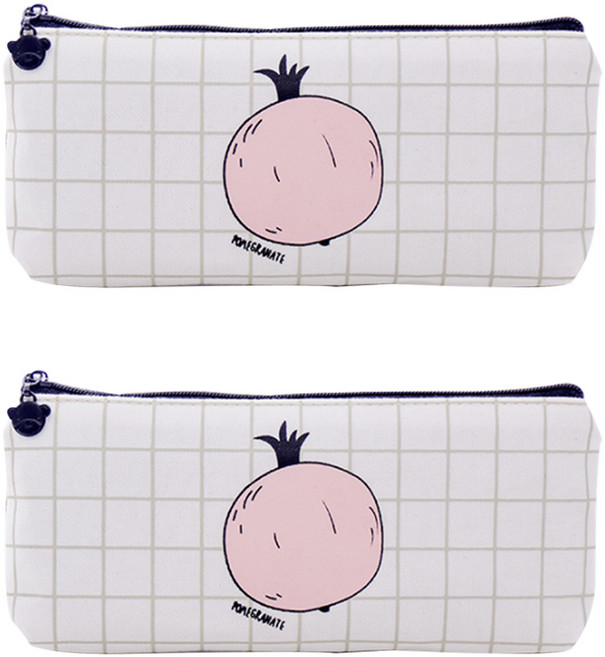 필립로지스틱 베어고리 필통, 스퀘어석류, 2개입