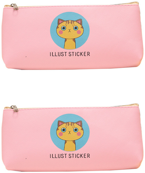 필립로지스틱 켓 필통, 연핑크, 2개입