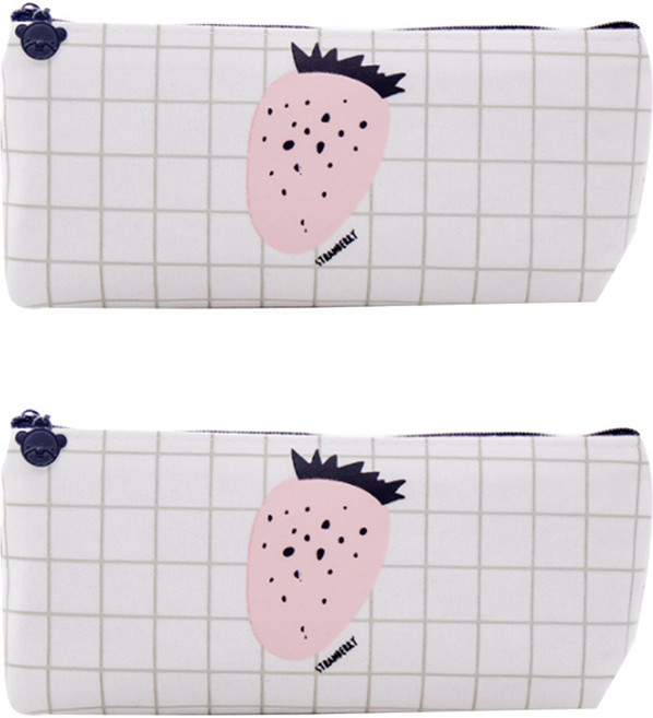 필립로지스틱 베어고리 필통, 스퀘어딸기, 2개입