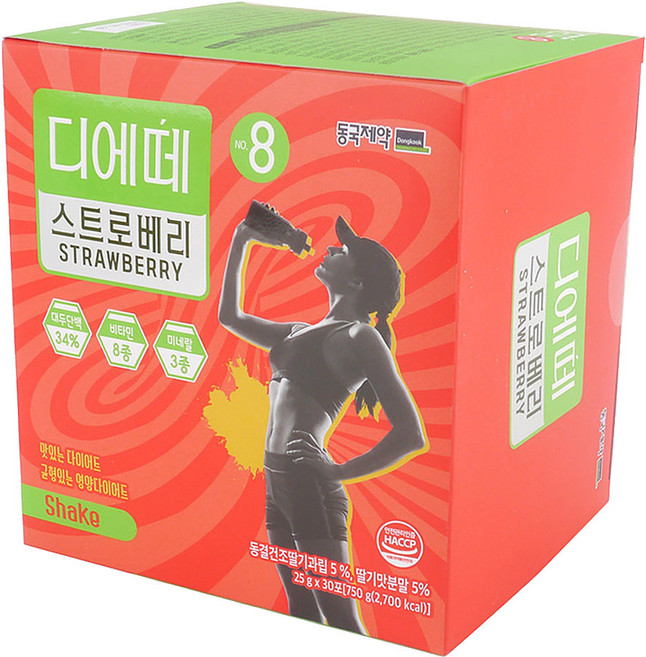디에떼 스트로베리 다이어트 쉐이크, 25g, 1개, 30회분