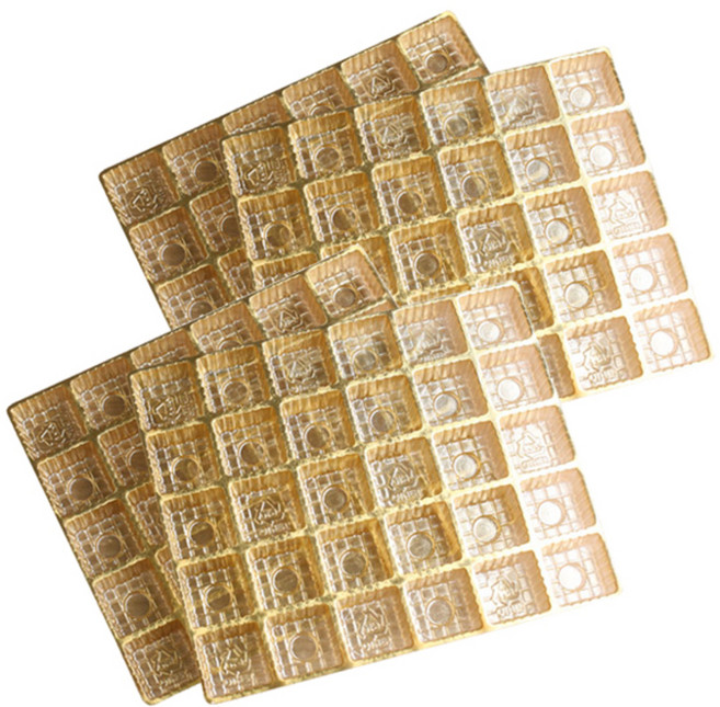 이홈베이킹 초콜릿 포장용 케이스 30구, 골드, 4개