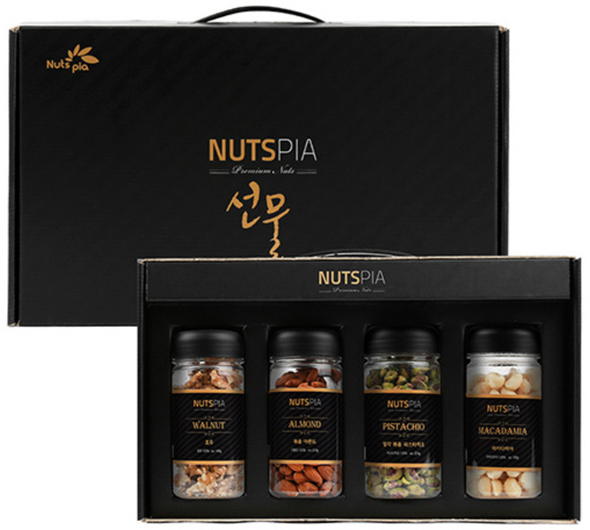 넛츠피아 프리미엄 견과 4종 선물세트 4호, 710g, 1세트