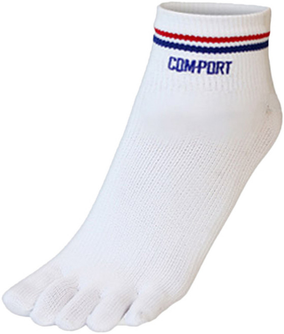 컴포트 러너스 화이트 로우 스포츠 양말, 혼합 색상, 1개