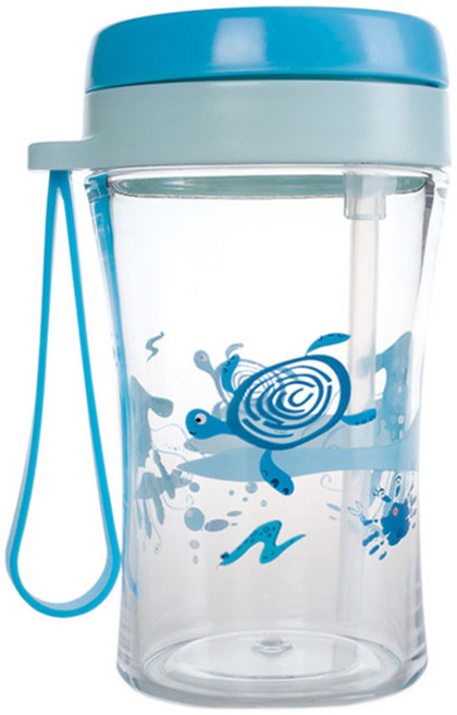 버즈 올바디 트라이탄 유아 빨대컵, 블루, 1개, 300ml
