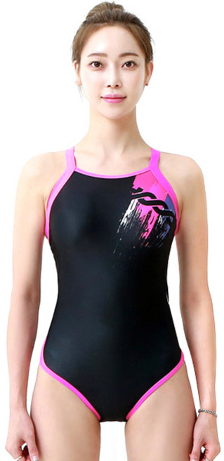 후그 여성용 일반용 트라이앵글 X-back 로우컷 수영복 WRA828