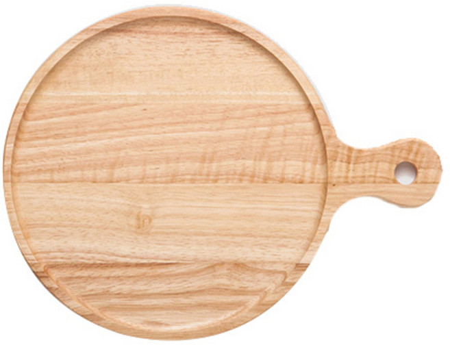 아카시아 타코 원형 플레이트 대, 1개