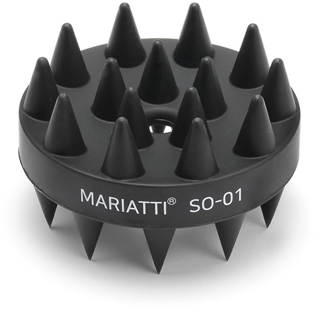 마리아띠 샴푸브러쉬 두피마사지볼, 더블랙, 1개