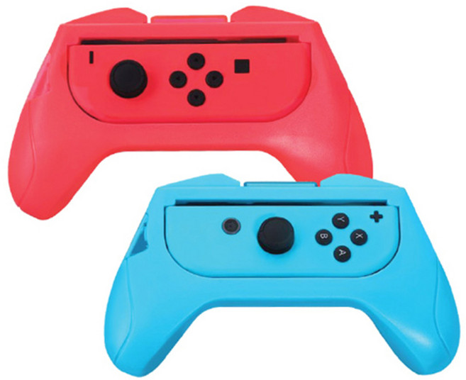 겜맥 NS 조이콘 핸드 그립, 네온, 2개