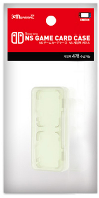 겜맥 NS 게임 팩 케이스 4 in 1, 투명, 1개