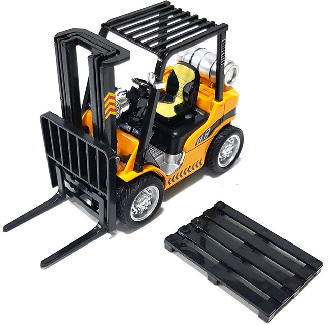 세계유통 사운드불빛 3단지게차, 노랑, 1개