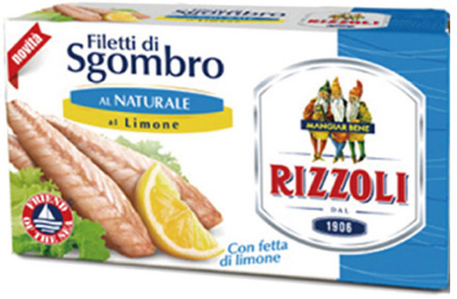 리졸리 필레티 디 스곰브로 리모네 레몬고등어, 125g, 1개