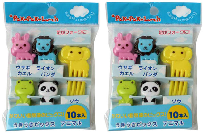 키친구 동물 포크픽, 10개, 2세트