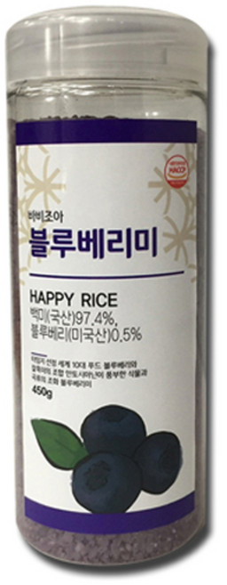 바비조아 블루베리미 쌀, 450g, 1개